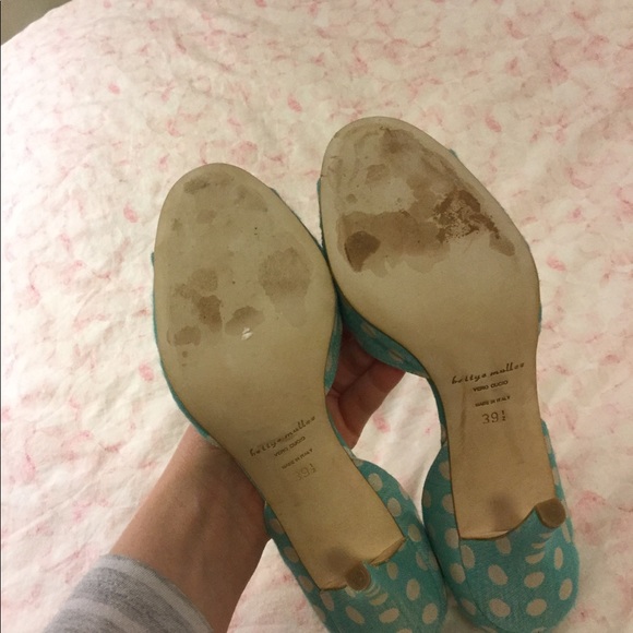 BHLDN Bettye Muller polka dot d’orsays heels - Picture 3 of 6